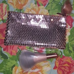 Mac Cosmetics bag and brush new